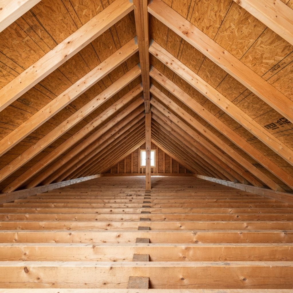 Attic Sheathing Treatment - after remediation