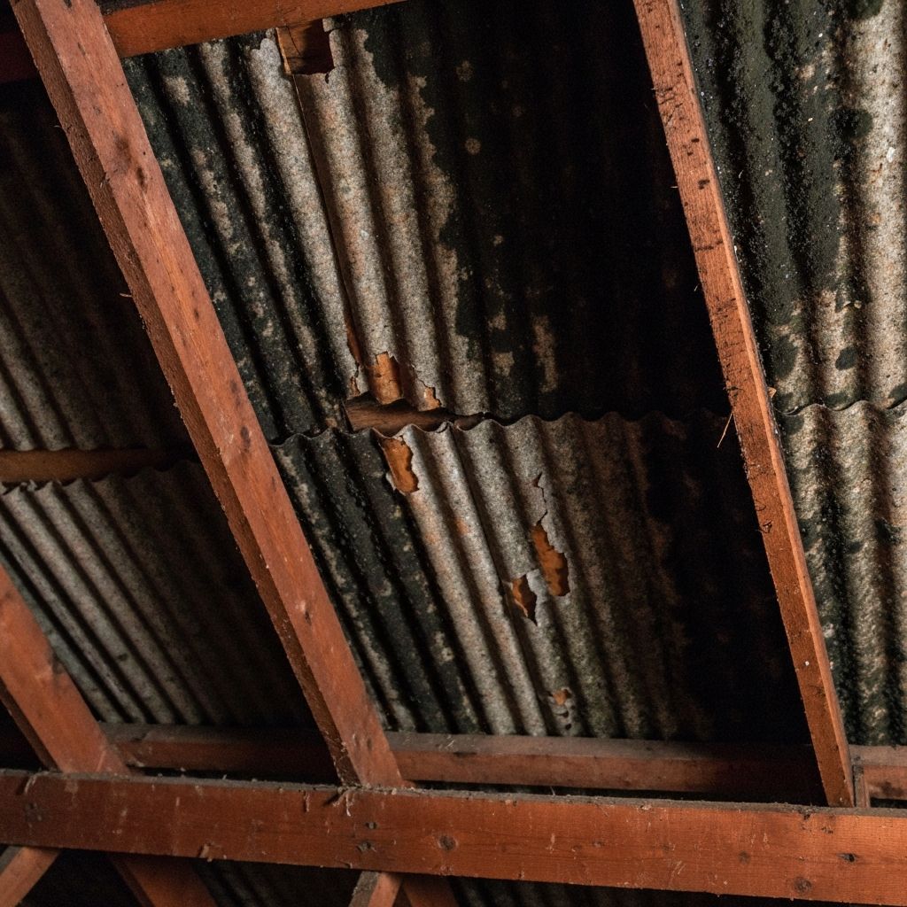 Attic Sheathing Treatment - before remediation