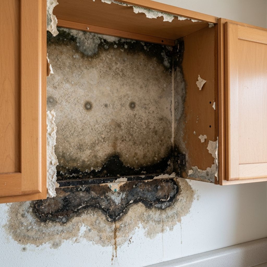 Kitchen Wall Cavity - before remediation